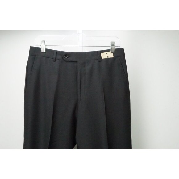 Burberry Dark Gray 100% Wool Mens Pants Trousers Sz 46 EU NEW